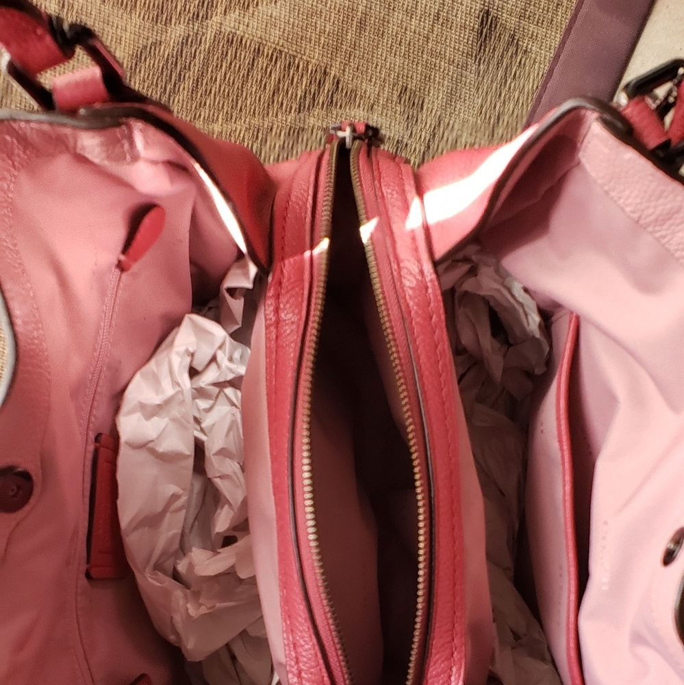 Coach Pink Eddie Shoulder Bag - Picture 6 of 6